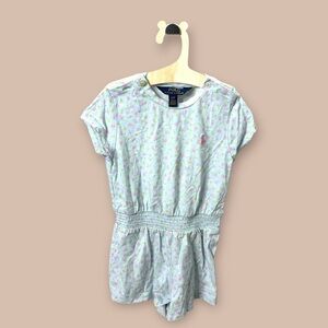 [KID] POLO RALPH LAUREN Toddler Romper 3T Blue | Classic Preppy Style
